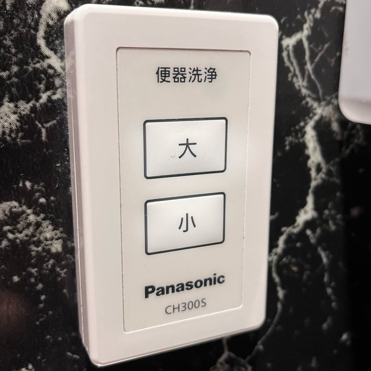Panasonic CH300S tiny washlet panel with only kanji